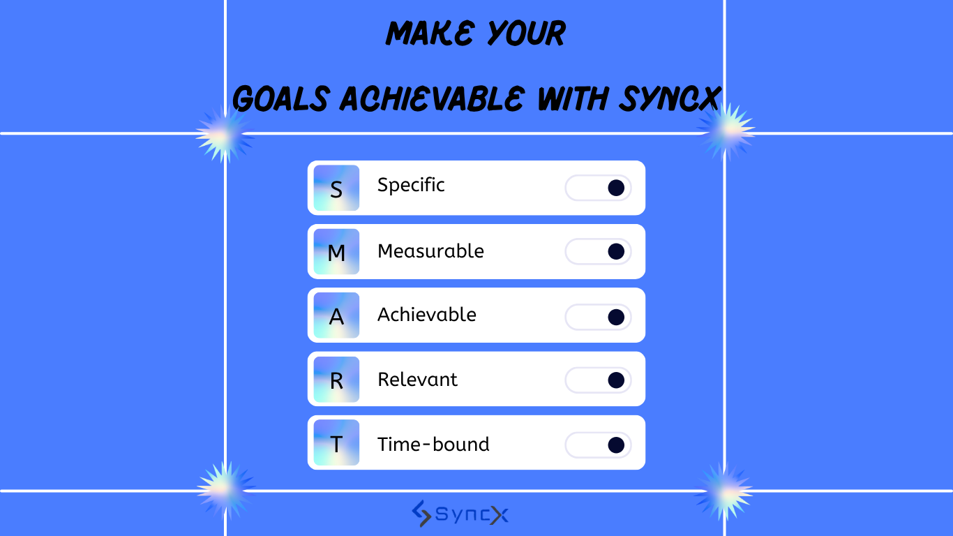 Make Your Goals SMART & Achievable with SYNCX