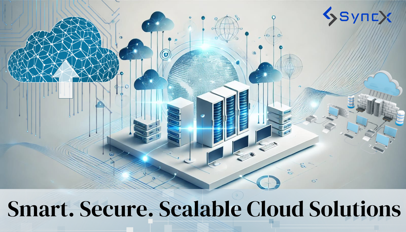 Business professional accessing a secure smart cloud dashboard